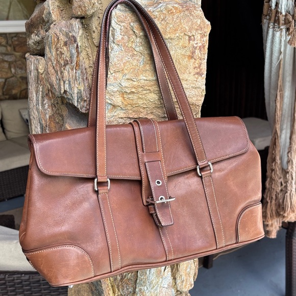 Vintage Coach Glove-Tanned Leather Tote Bag Style 9268 - Picture 1 of 7